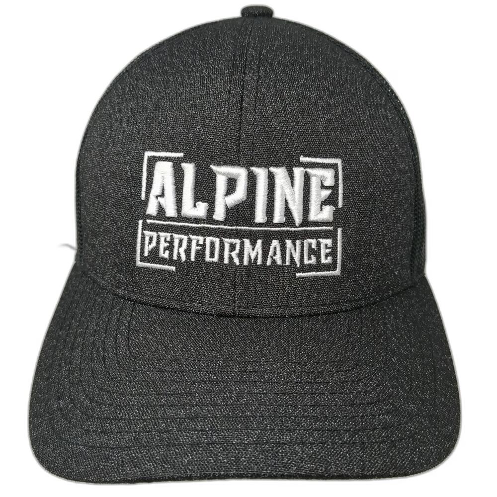 Pacific Headwear Trucker Hat Black One Size Alpine Performance Snapback Mesh